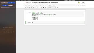 Creating dataframe in pyhton using 2D array