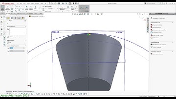 Solidworks Tutorial Conical Frustum with Text Wrap