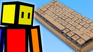 I MADE a CARDBOARD KEYBOARD to record this video (Vlog) screenshot 1
