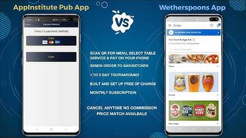 Get a table service app like Wetherspoons