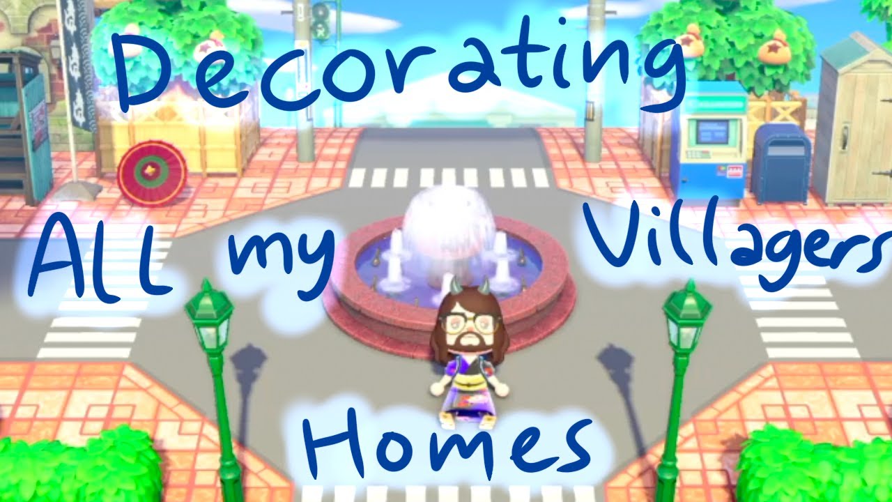 Decorating my Villager Houses on my Zen Town Island ACNH Fugue