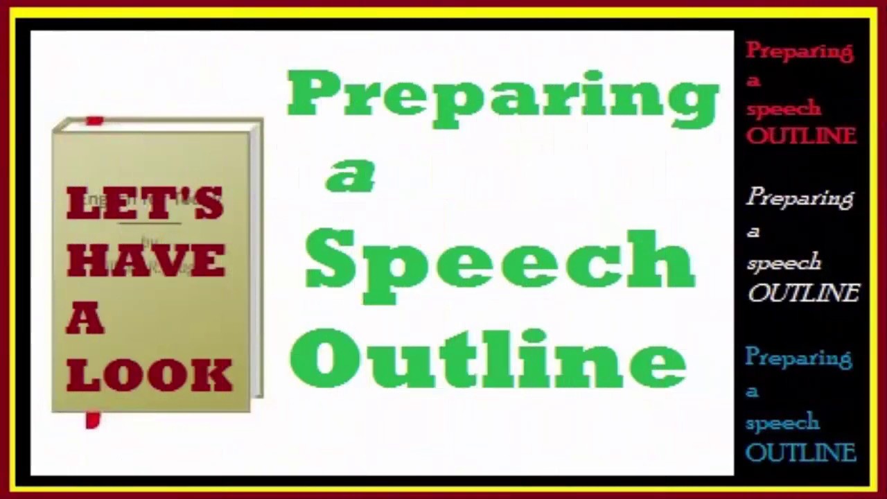 buy a speech and outline