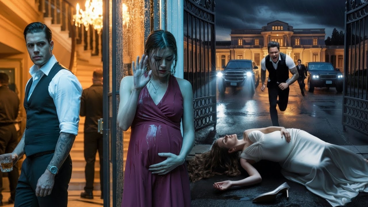 „Der Mafia-Boss ließ seine schwangere Frau draußen warten – er wusste nie, dass sie stürzte