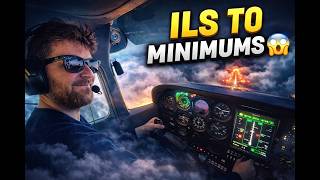 ILS Approach In IMC Conditions In Cessna 172