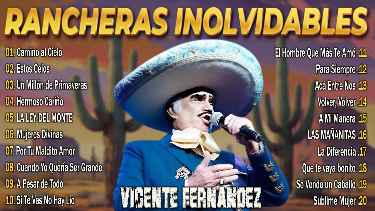 🇲🇽 Vicente Fernández Mix 2026 | 20 Éxitos Inolvidables – Rancheras Que Nunca Pasan de Moda