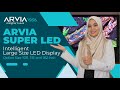 Arvia Super Intelligent LED - All in One with built-in Android and Speaker - Size 108, 135, 162 Inch