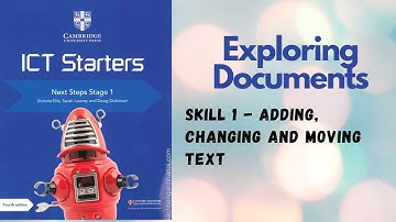 02 Skill 1 - Typing, deleting & punctuation ICT Starters  - Exploring Documents Next Steps Stage 1