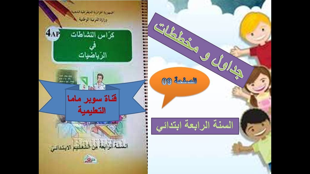دروس مادة الرياضيات للسنة الرابعة ابتدائي