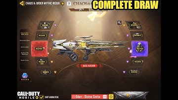 *NEW* Codm Chaos & Order Mythic Redux Complete Draw | Mythic Oden Divine Smite And Prophet Arbiter