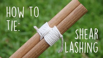 How to tie a Shear Lashing