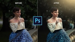 Photoshop cc Tutorial: Vintage Effect in Portrait in Photoshop | Outdoor Photo Editing in Photoshop screenshot 4