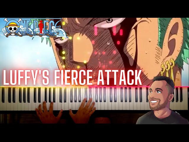 One Piece - Luffy's Fierce Attack | Piano class=