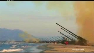 KCTV - North Korea Artillery & Rockets Firepower Full Demonstration [480p]