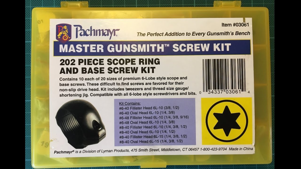 Оружейный инструмент, набор винтов MASTER GUNSMITH SCREW KIT. YouTube