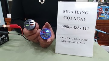 TẨU SẠC ĐIỆN THOẠI TRÊN Ô TÔ 5 CỔNG – CÓ ĐỒNG HỒ BÁO VÔN ẮC QUY, LOẠI XỊN, SẠC NHANH AN TOÀN