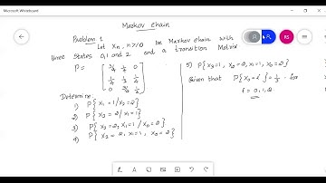 #MA204  #Markov process #Problem1 #S4EC #S4AEI #ktu #2015/2019 scheme