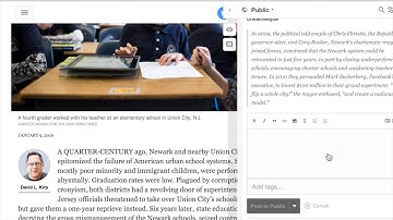 Creating a public annotation in hypothes.is