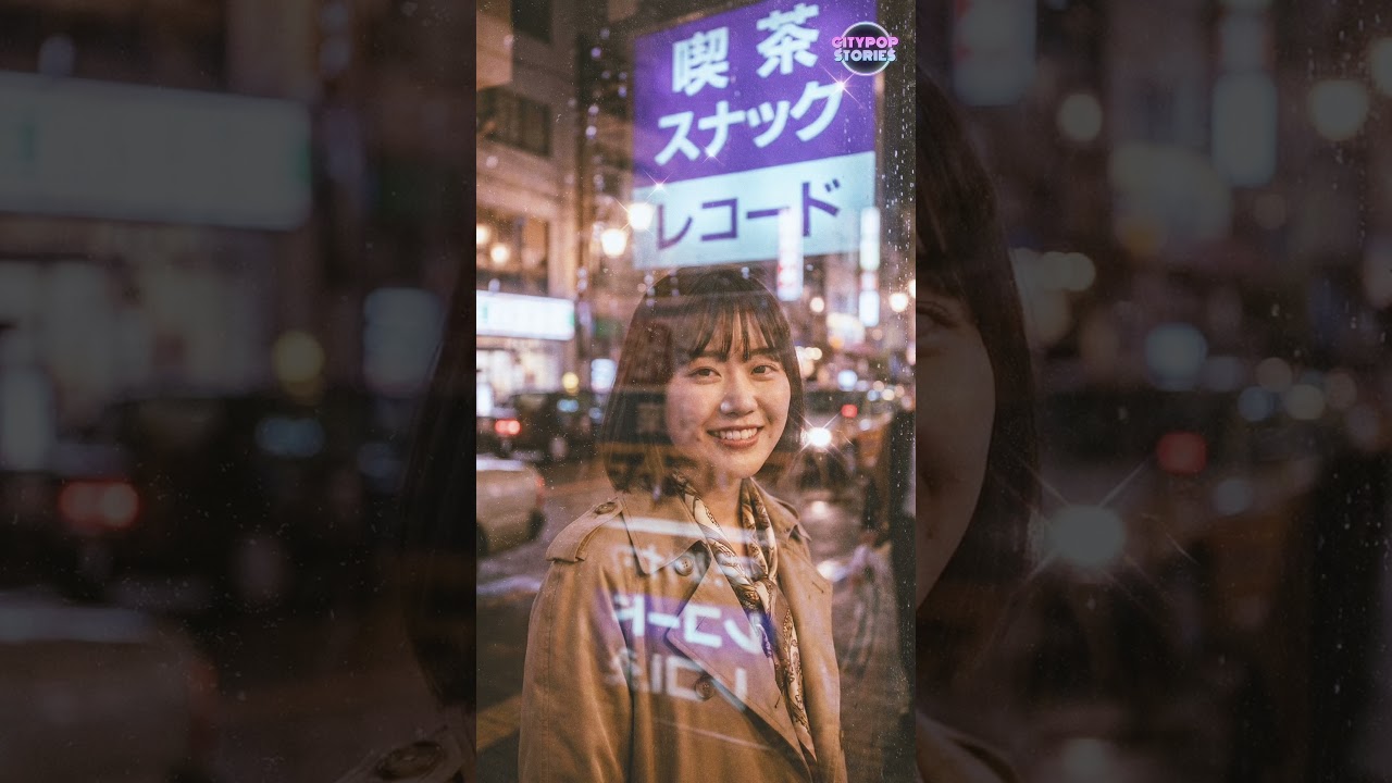 Late Night Streets of 80s Japan City