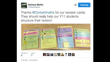 Corbettmaths Revision Cards