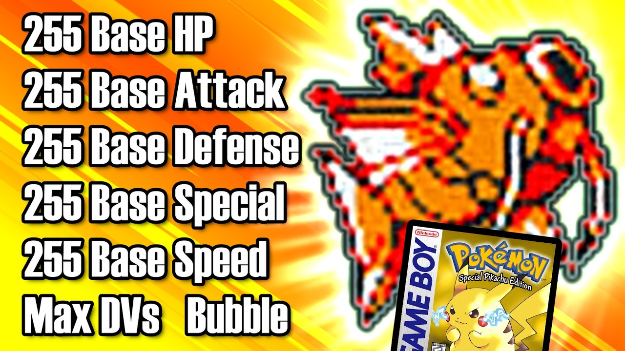 How OP would 255 BASE STATS Magikarp be in Pokemon Yellow? - YouTube
