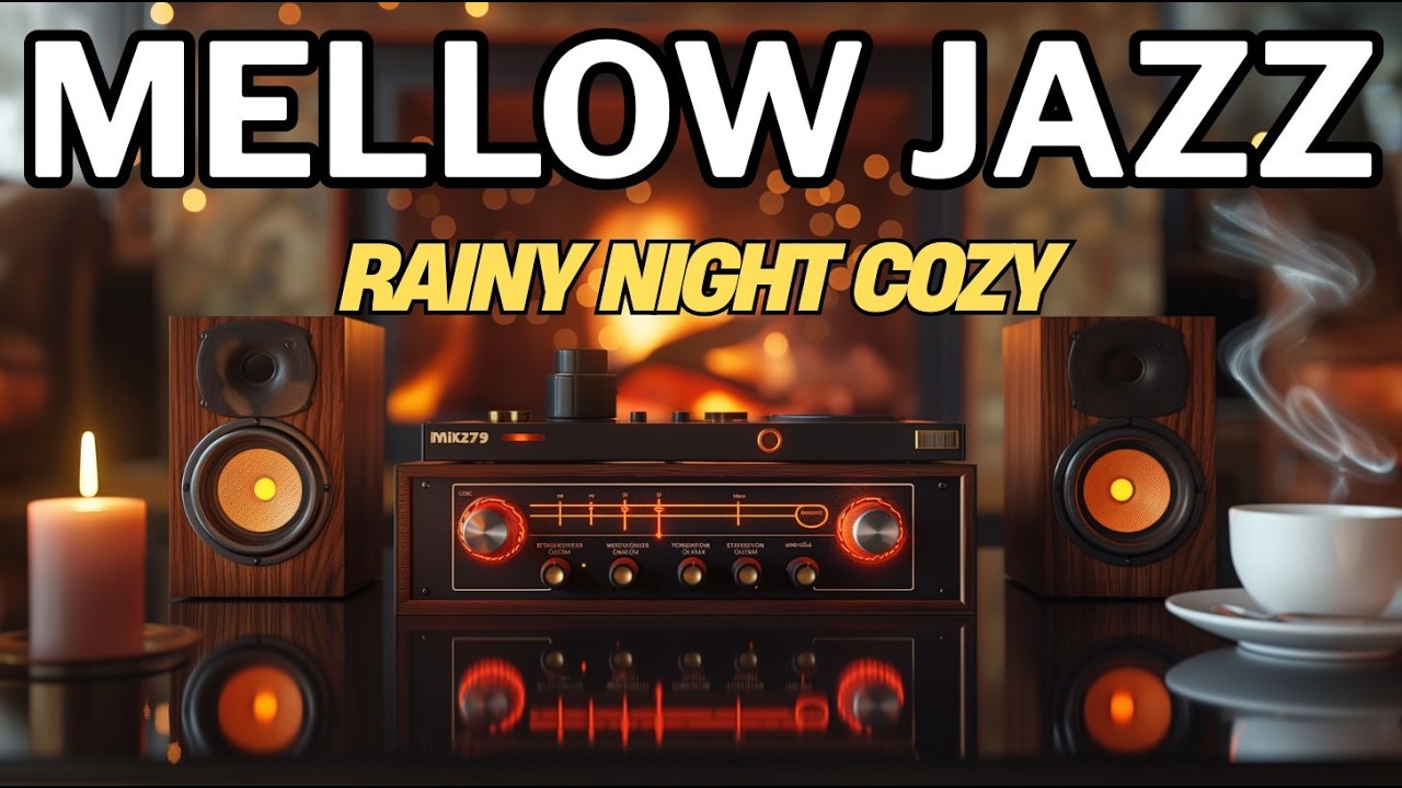MELLOW JAZZ – Rainy Night Cozy | Warm Smooth Jazz & Soul R&B Instrumentals for Relaxing (No Vocals)