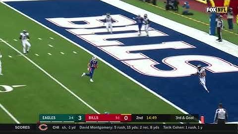 Josh Allen connects with Cole Beasley on touchdown pass Eagles Vs Bills