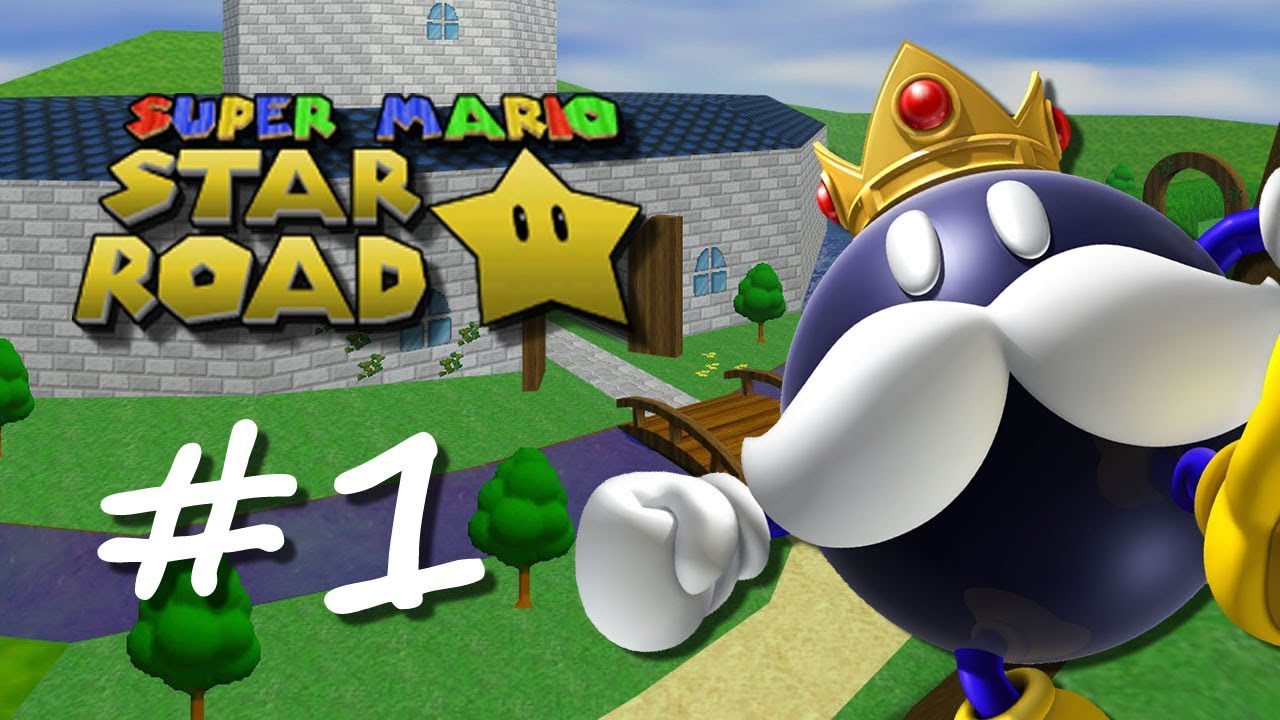 super-mario-star-road-1-bob-omb-islands-n64-rom-hack-youtube