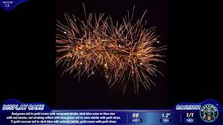 RA132181 Raccoon Fireworks 1.3G Display cake