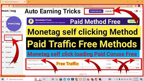 Monetag Self Click Trick Cecret 100% Safe Method || Monetag Auto Earning || monetag earning trick