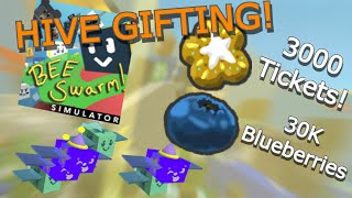 Buying 3 Star Treats and Gifting my hive! | Bee Swarm Simulator!