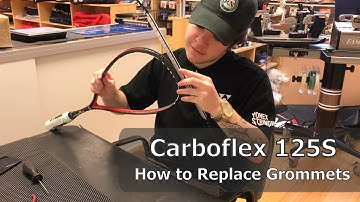 Time Lapse: How to Install Grommets on a Carboflex 125S Squash Racquet
