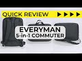 Everyman hideout 5way commuter pack  quick backpack review  tour