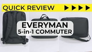 Everyman Hideout 5-Way Commuter Pack - Quick Backpack Review / Tour screenshot 5