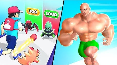 Monster Pocket Run Building | Muscle Rush / All Level Gameplay: Android,iOS