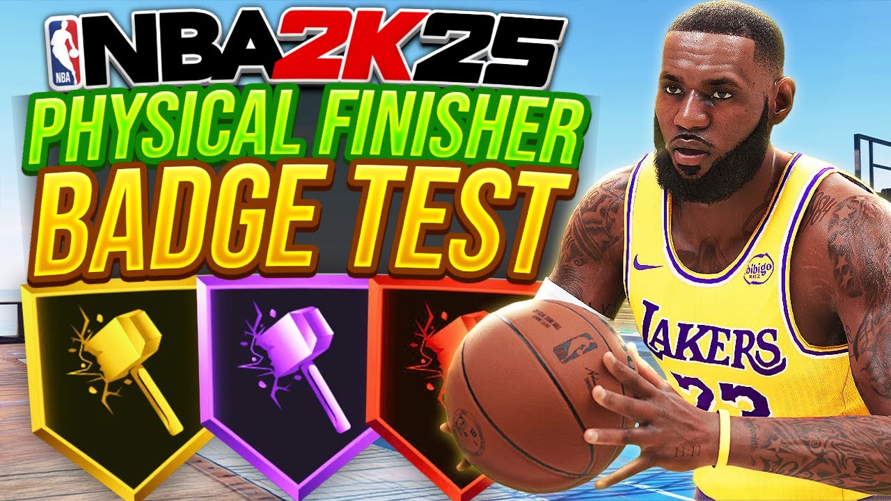 NBA 2K25 How to Finish at the Rim: Best Finishing Badge Stats - YouTube