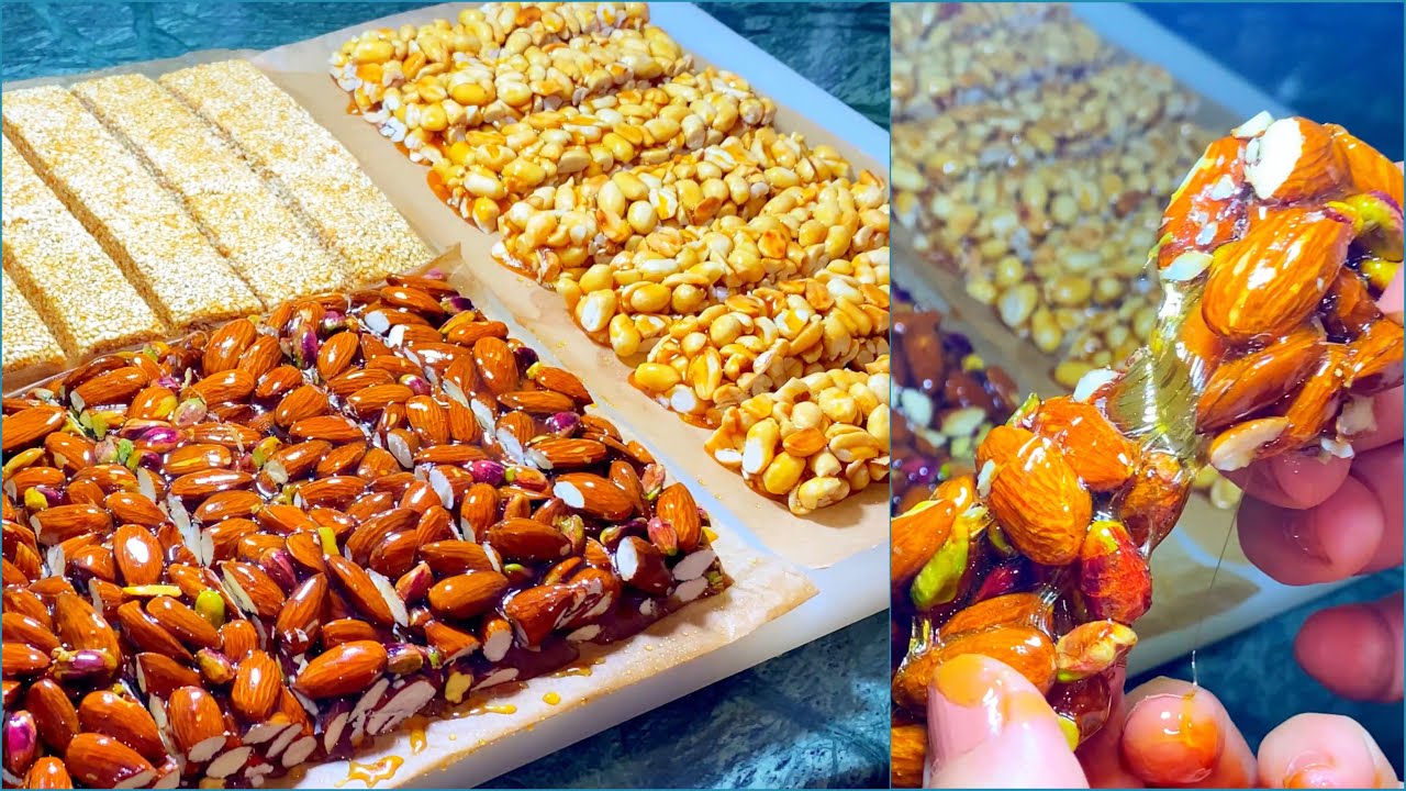 هذالوصفةمتلقايهاش على اليوتيوب ماء وسكر فقط🤫وراح تتحصلي على نوڤابالمكسرات طرية ومعلكةمن أروع مايكون