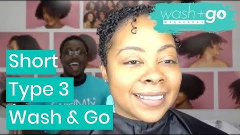 Short Natural Hair Wash and Go Tutorial on Type 3 Hair TWA
