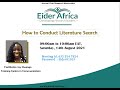 How to Conduct Literature Search by Joy Owango
