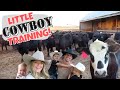 Roshek boys cowboy training kids explore cowstoysrodeofarmtractor