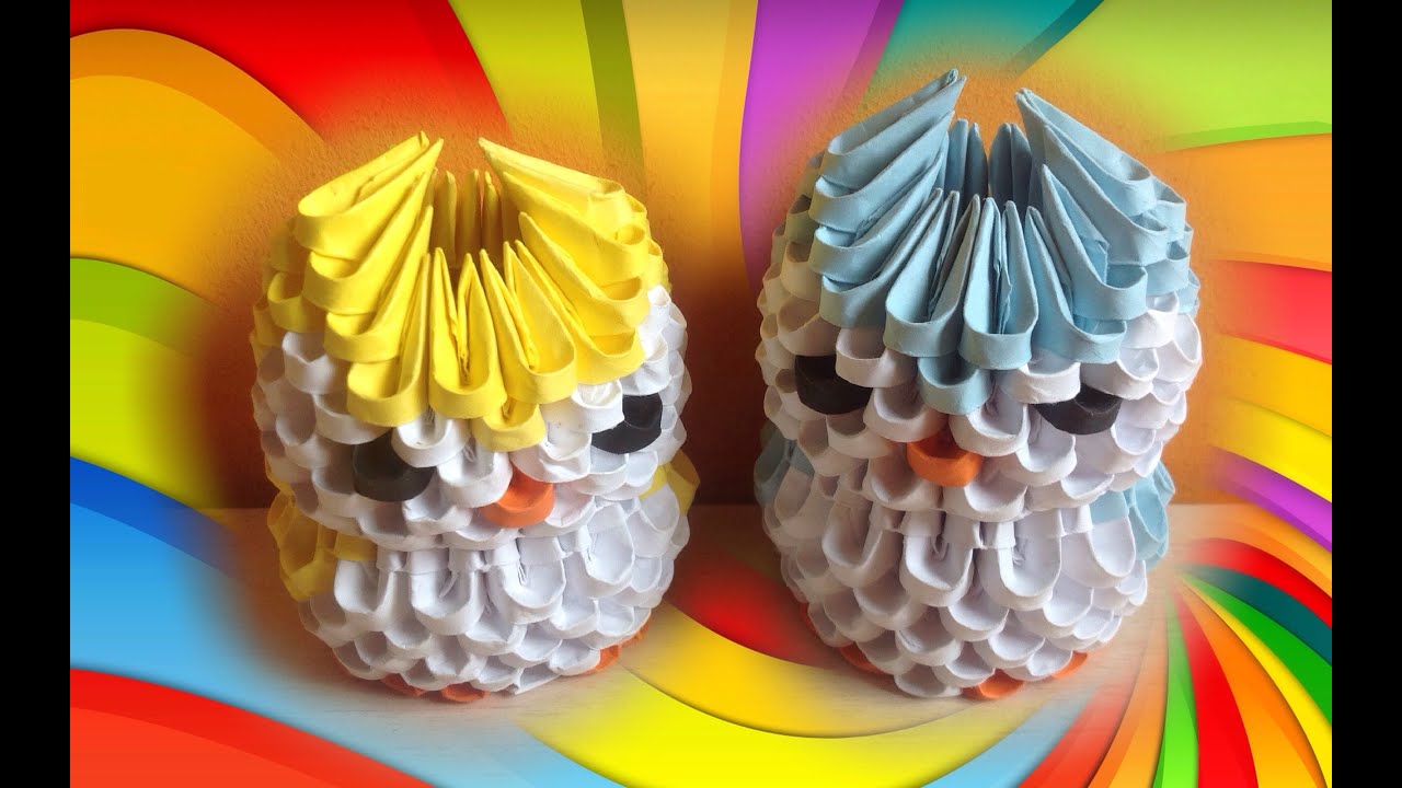 Origami 3D Mini Owl Tutorial YouTube