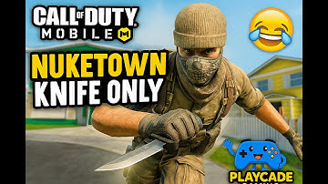COD Mobile Nuketown Knife Only Challenge  🔪