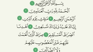 سورة الفاتحة  مكررة العيون الكوشي