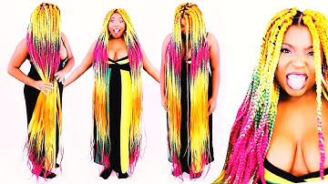 🤪 BOX BRAIDS TO THE FLOOR!! (AGAIN)