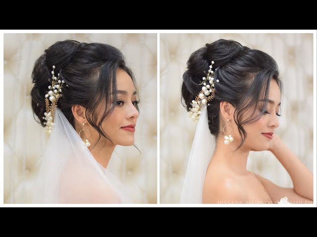 wedding hair #hairstyle #christian bridal #makeup #hair #CATALYST | Bride  hairstyles with veil, Pakistani bridal hairstyles, Black wedding hairstyles