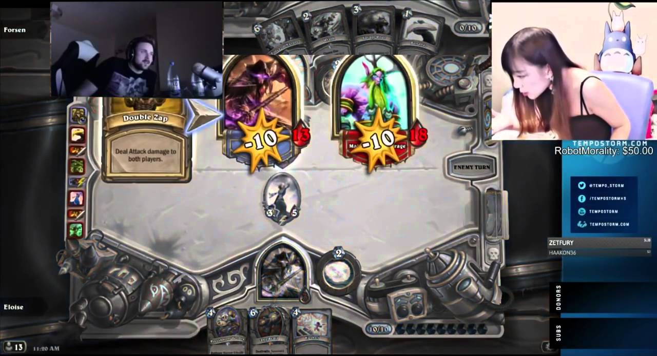 Forsen And Eloise Playing Tavern Brawl And Eloise Singing Real Forsen Song