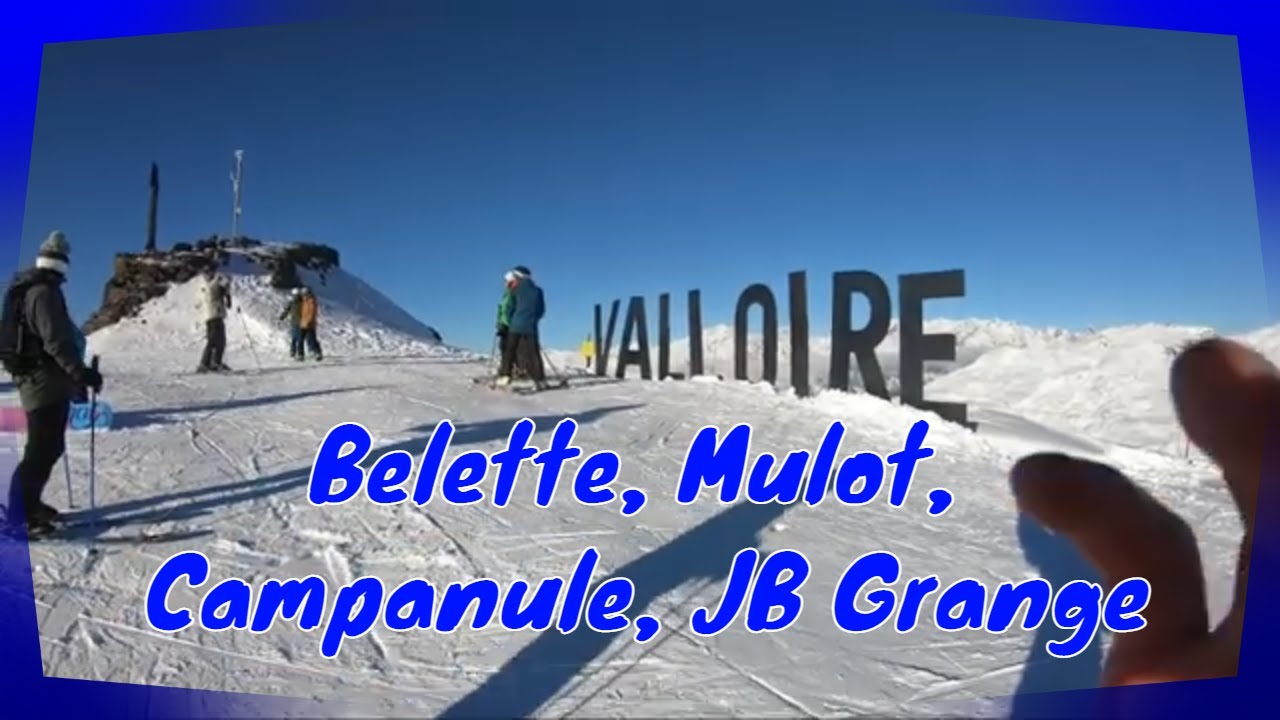 Valloire pistes rouges BELETTE, MULOT, CAMPANULE et JB GRANGE en entier