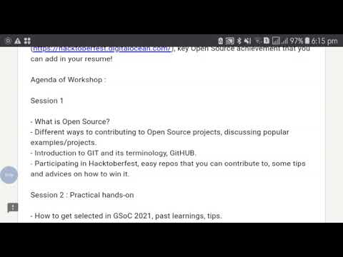 Learn Open Source using Git, Github | Learn about GSoC, Hacktoberfest ...