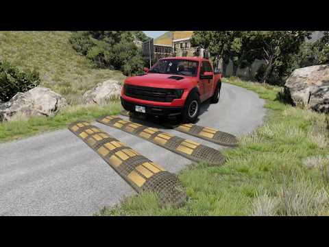 Cars vs Massive Speed bumps Compilation #29 - BeamNG.drive Live 23