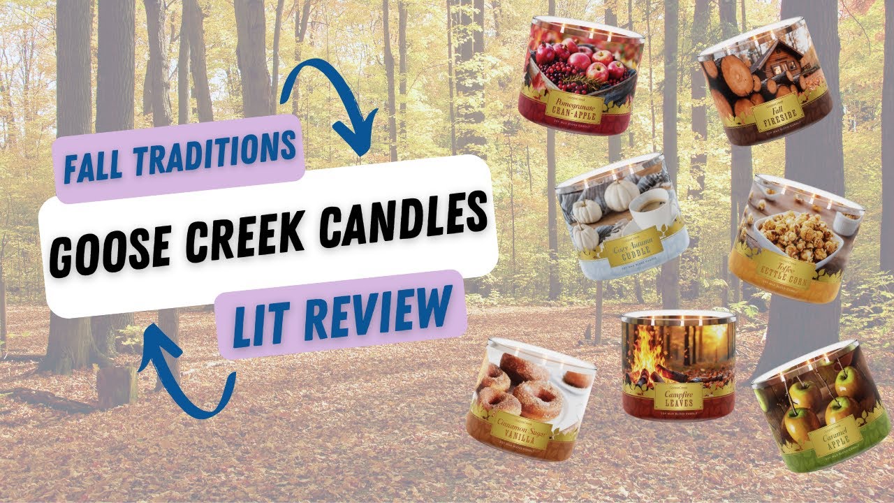📦🔥 Unboxing & Lit Review | Fall Traditions Collection from Goose Creek ~ 4 NEW Candle Fragrances!