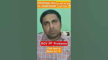 BGV Failed PF issue #bgv #bgvfailed #employmentverification #pf #providentfund